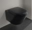 Villeroy&amp;Boch Унитаз, Antao, подвесной, шгв 370*560*355, CeramicPlus, цвет-Pure Black 4674T0R7