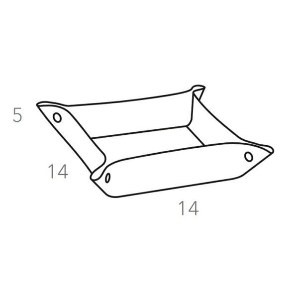 Мелочница COLOMBO DESIGN ADJ 109.30/09 настольная цвет коньяк/бордо