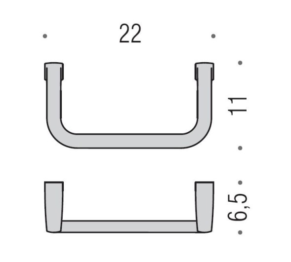 Полотенцедержатель COLOMBO DESIGN LULU B6231 кольцо цвет хром