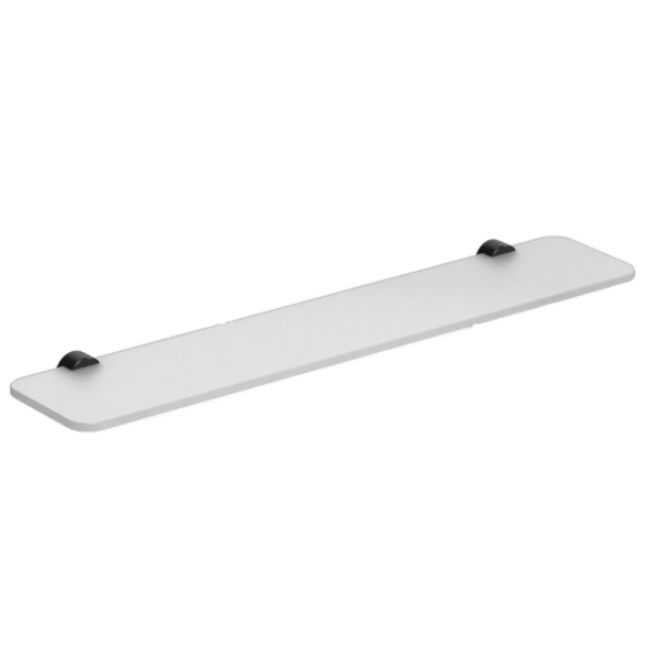 Полочка COLOMBO DESIGN PLUS W4916.NM стеклянная цвет черный матовый