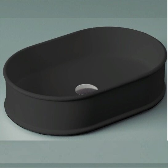 Раковина Artceram Atelier  накладная без отверстий  цвет черный матовый ATL002 17 00