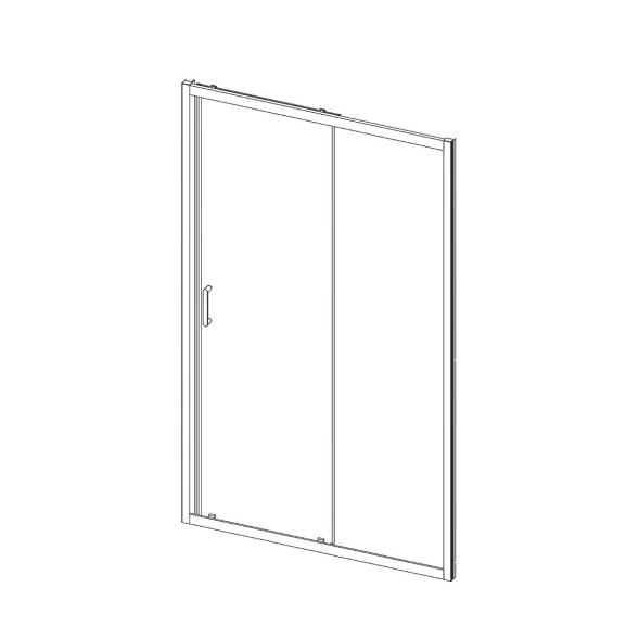 Vincea Душевая дверь Альфа (Alpha) VDS-3AL130CLGM, 1300, вороненая сталь, стекло прозрачное