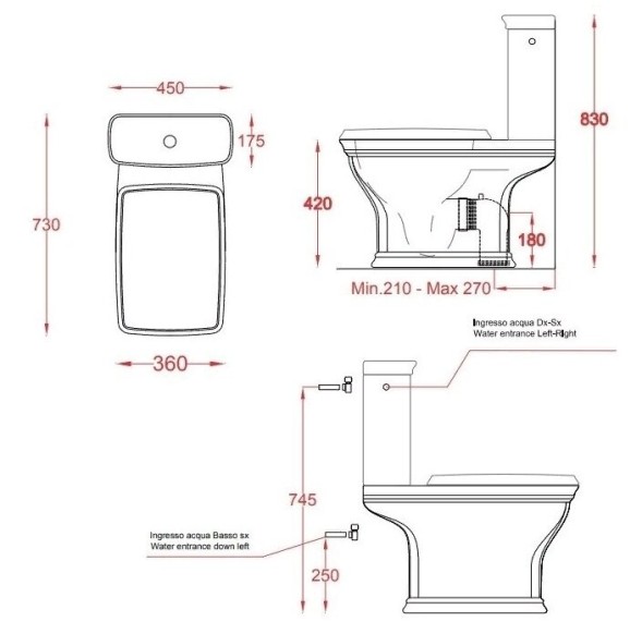 Чаша унитаза Artceram Civitas напольный цвет белый CIV004 01 00