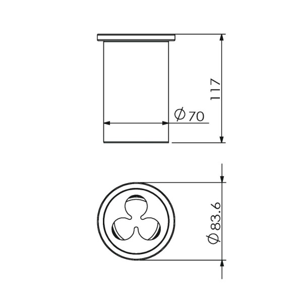 Стакан LANGBERGER LUGANO 23029A настольный цвет хром