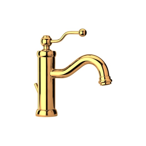 Paini Смеситель для раковины Duomo с донным клапаном, золото PVD (OP)