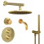 Paini 78PJSET36911THSHBATH Комплект для ванны/душа Кокс на 3 потребителя, встраиваемый, брошированное золото
