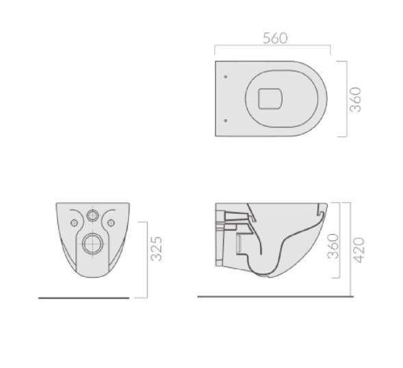 Унитаз GALASSIA Dream 7312 MT подвесной цвет белый матовый