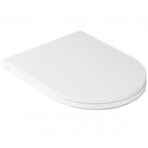 Сиденье с крышкой GALASSIA Dream 7330 с микролифтом быстросъемное тонкое цвет белый глянцевый