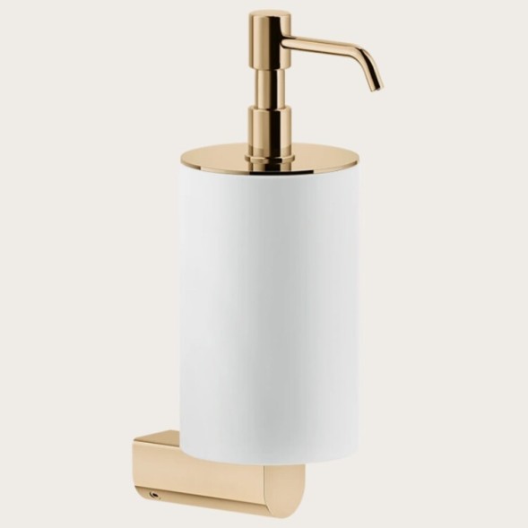 Gessi Дозатор для жидкого мыла, Rilievo, шгв 75*121*222, цвет дозатора теплая бронза#белый  59513#735