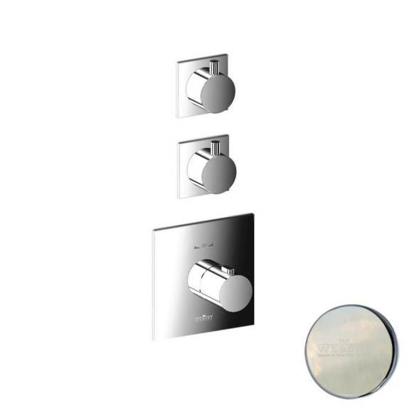 Смеситель для душа встраиваемый с термостатом Webert Elio EL971402345, никель