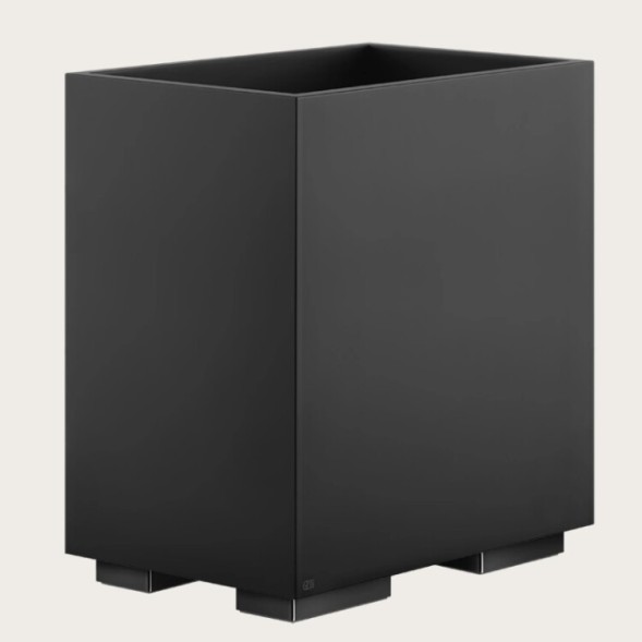 Gessi Корзина для бумаг, Rettangolo, шгв 250*170*257, цвет чёрная#черный брашированный металл  20991#707