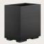 Gessi Корзина для бумаг, Rettangolo, шгв 250*170*257, цвет чёрная#черный брашированный металл  20991#707