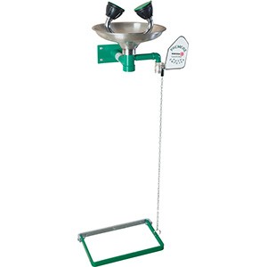 NOFER Аварийный фонтан настенный нерж. сталь BOCCHISF SC310SS зеленый