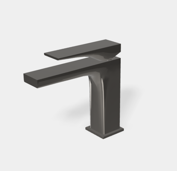 Смеситель для раковины, Fima Carlo Frattini, Zeta, цвет-чёрный хром F3961NCN