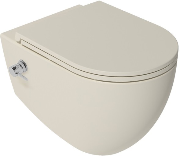 Унитаз ISVEA Infinity подвесной с функцией биде цвет слоновая кость матовый 10NFS1005I-2K