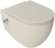 Унитаз ISVEA Infinity подвесной с функцией биде цвет слоновая кость матовый 10NFS1005I-2K