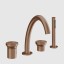 Gessi Смеситель для ванны и душа, Origini, цвет медь матовая  66037#708
