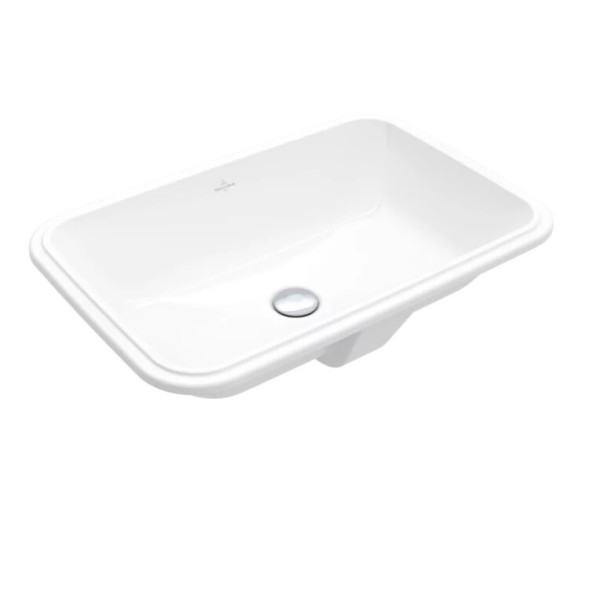 Villeroy&amp;Boch Раковина, Architectura, шгв 570*370*180, отверстия для смесителя-отсутствуют, CeramicPlus, цвет-альпийский белый 5A7760R1