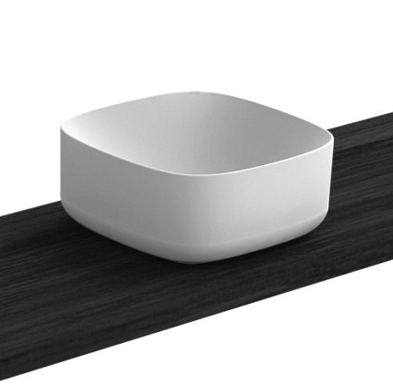 Раковина Scarabeo MOON накладная без перелива без отверстий цвет белый 5501