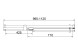 Vincea Душевая дверь Экстенза (Extenza) VDP-4EX1011CL, 1000/1100, хром, стекло прозрачное