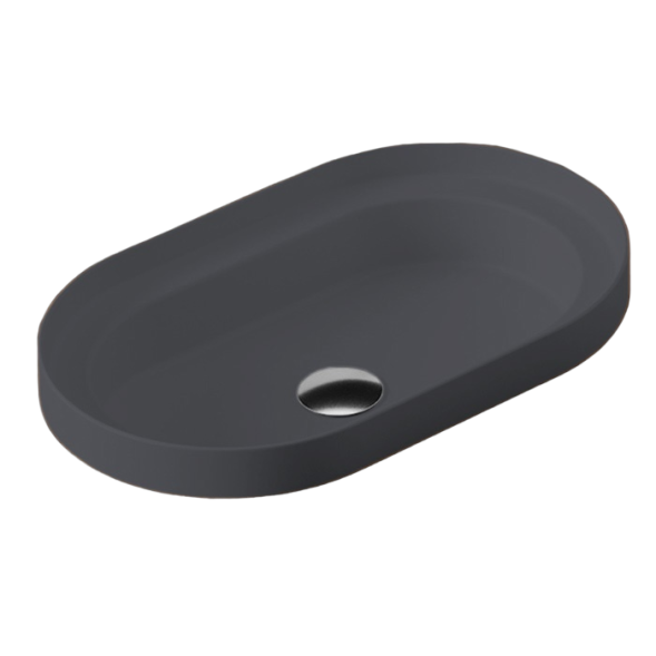 Раковина Artceram Fuori Scala полувстраиваемая без отверстий  цвет Blue denim TFL033 37 00