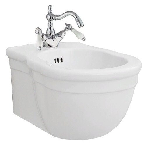 Биде Artceram Hermitage подвесной с одним отверстием  цвет белый HEB003 01 00