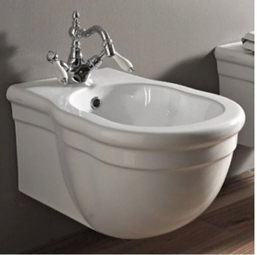 Биде Artceram Hermitage подвесной с одним отверстием  цвет белый HEB003 01 00