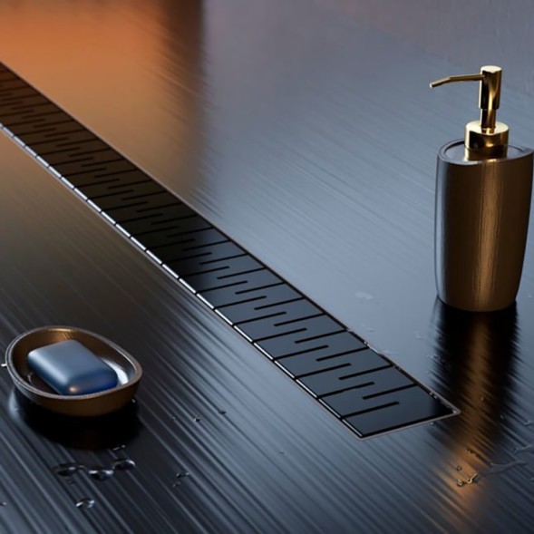 Paini Душевой лоток Medium 750 мм, черный матовый