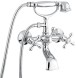 Emmevi Deco Classic, двухвентильный смеситель для ванны (излив 14 см), с набором для душа, цвет хром 12011/CR