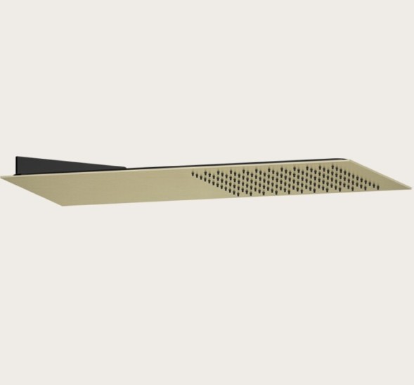 Gessi Верхний душ, Spotwater Flessa, 79*79, цвет черный брашированный металл  57201#707