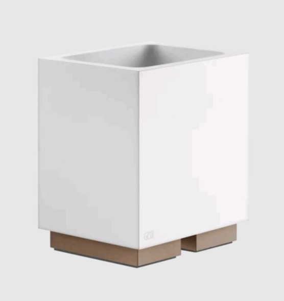 Gessi Стакан, Rettangolo, шгв 105*85*126.5, цвет белый#медь брашированная  20831#708