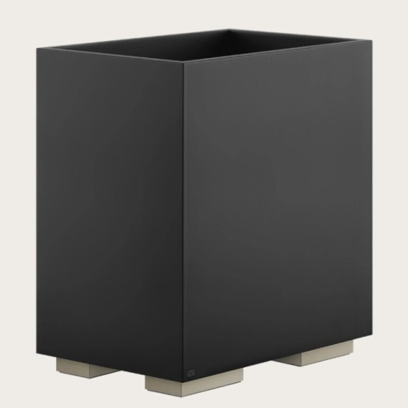Gessi Корзина для бумаг, Rettangolo, шгв 250*170*257, цвет чёрная#черный металл  20991#706