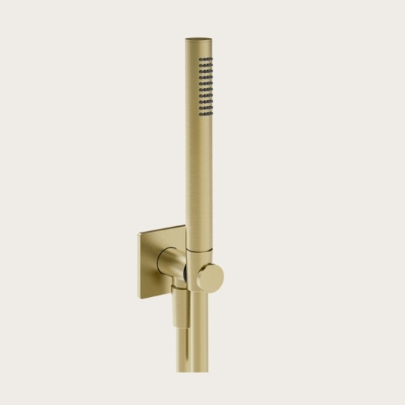Gessi Душевой набор, Inverso Rigato, цвет латунь  73523#710