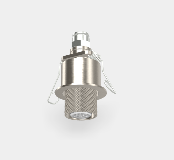 Микродуш, Fima Carlo Frattini, Waterdot, Texture G, скрытый с пружинным креплением, тип струи-ламинарная (Laminar), цвет-никель брашированный F3710GLSN