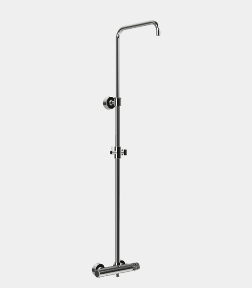 Душевая стойка, Fima Carlo Frattini, Shower column, цвет-никель брашированный F4285TGSN