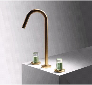 Смеситель для раковины, Fima Carlo Frattini, So, цвет-золото брашированное F3191COS