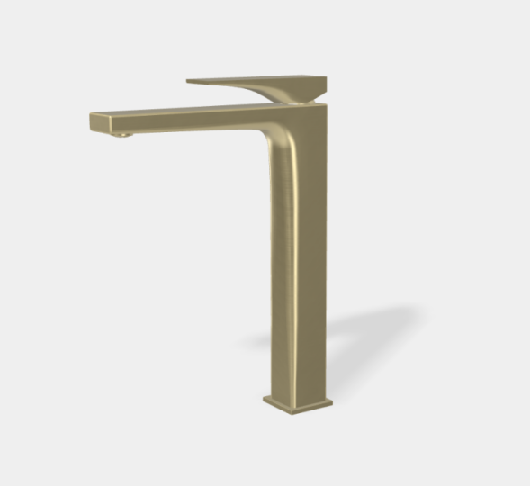 Смеситель для раковины, Fima Carlo Frattini, Zeta, цвет-шампань брашированная F3961/HNHS.1