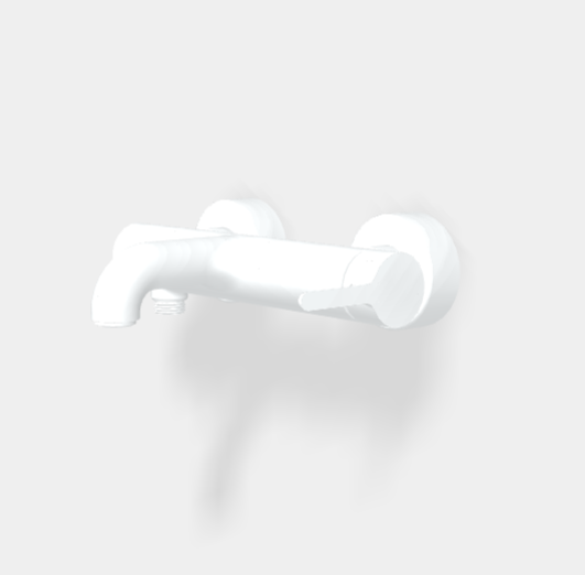 Смеситель для ванны и душа, Fima Carlo Frattini, Snap, цвет-белый матовый F3114/1BS