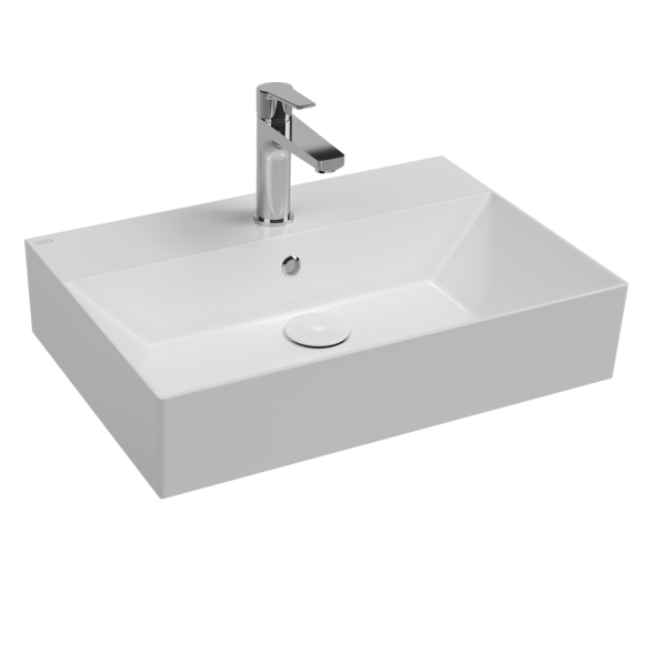 Раковина ISVEA SistemaZ Frame накладная ШГВ 600*420*132 отверстия для смесителя 1 цвет белый матовый 10SF50060-2L