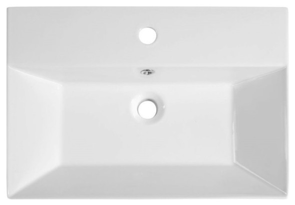 Раковина ISVEA SistemaZ Frame накладная ШГВ 600*420*132 отверстия для смесителя 1 цвет белый матовый 10SF50060-2L