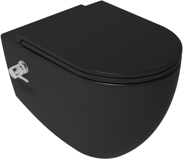 Унитаз ISVEA Infinity подвесной с функцией биде цвет черный матовый 10NFS1005I-2N