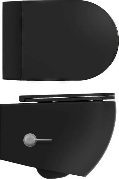 Унитаз ISVEA Infinity подвесной с функцией биде цвет черный матовый 10NFS1005I-2N