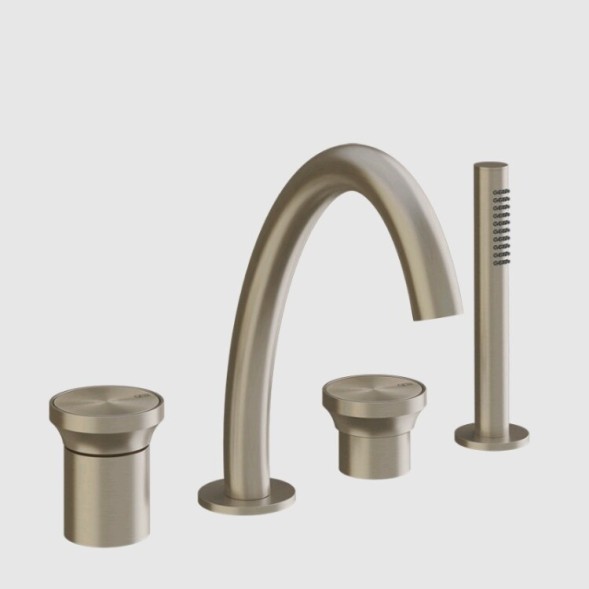 Gessi Смеситель для ванны и душа, Origini, цвет Никель матовый 66037#149