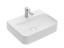 Villeroy&amp;Boch Раковина, Finion, шгв 600*470*105, отверстия для смесителя-1 сквозное, 2 промаркированных, CeramicPlus, цвет-камень белый 41686CRW