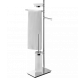 Стойка COLOMBO DESIGN SQUARE B9903 напольная с полотенцедержателем с мыльницей с держателем туалетной бумаги и с ершиком цвет хром
