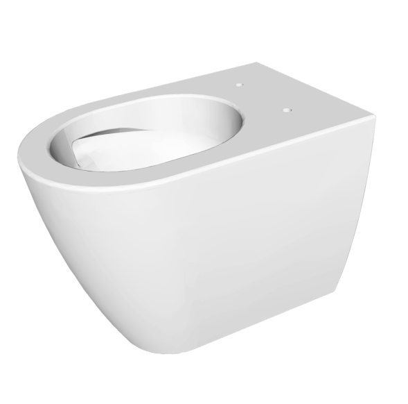 Унитаз HATRIA FUTURA Y9B901 напольный приставной безободковый слив Vortex цвет белый