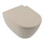 Villeroy&amp;Boch Унитаз, Subway 2.0, подвесной, шгв 370*560*365, CeramicPlus/AntiBac, цвет-Almond 5614R0AM