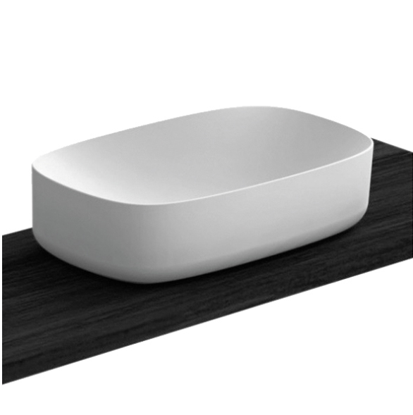 Раковина Scarabeo MOON накладная без перелива без отверстий цвет белый 5502
