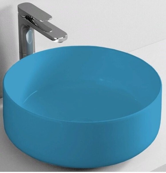 Раковина Artceram Cognac Quadro накладная  цвет avio COL001 38 00