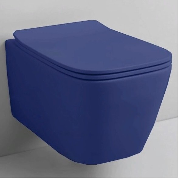 Унитаз Artceram A16 подвесной безободковый  цвет blu zaffiro ASV003 16 00